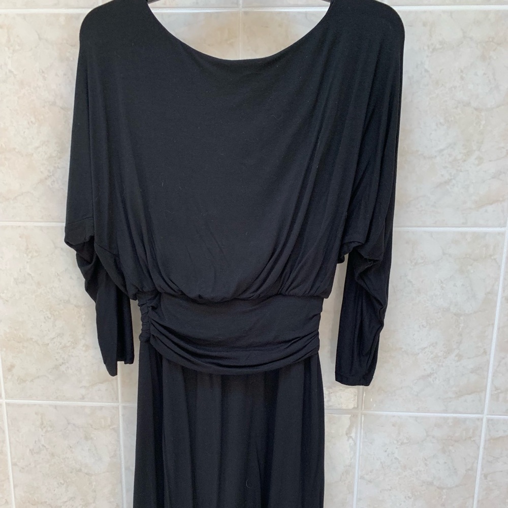Black cotton dress, universal wear!